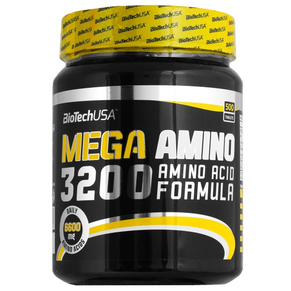 Mega Amino 3200 - aminokwasy BCAA i EAA - 500tab.
