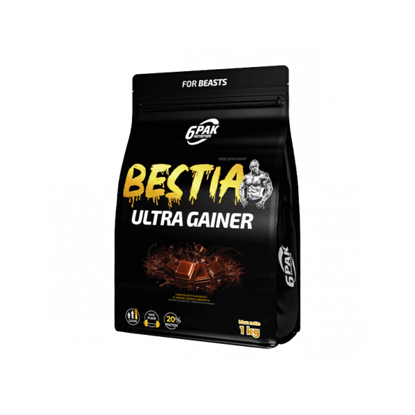 Bestia Ultra Gainer - gainer z białkiem WPC - 1000g