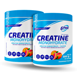 6Pak Creatine Monohydrate 500g + 500g dwupak