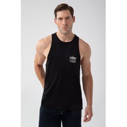 NOWOŚĆ Czarny tank top męski TW BASIC TANK TOP 180 M BLACK