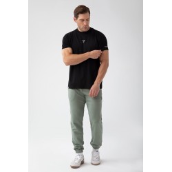 NOWOŚĆ Czarny T-shirt męski TW BASIC TSHIRT 181 M BLACK