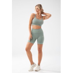 Trecgirl Sport Shorts 160 GREEN - krótkie legginsy damskie zielone