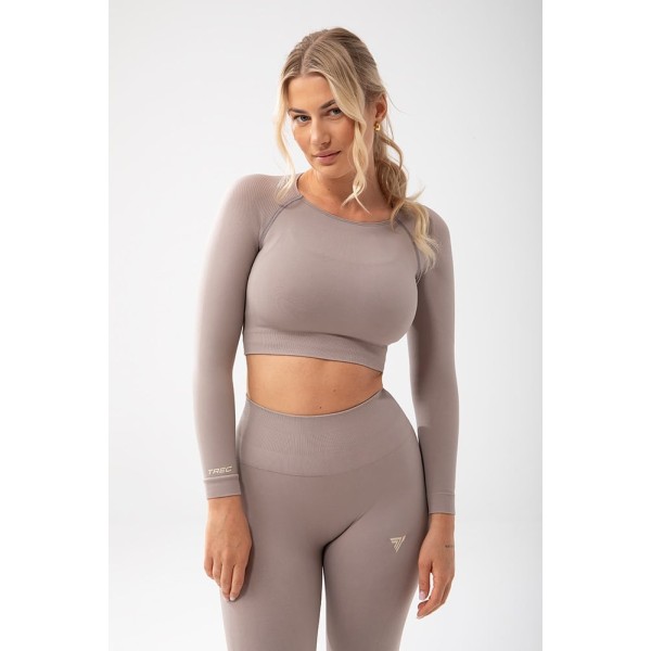 Trecgirl Sport Longsleeve Top 160 GREY - longsleeve sportowy damski szary