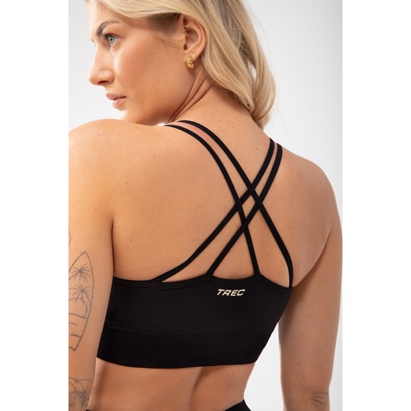 Trecgirl Sport Bra 160 BLACK - czarny stanik sportowy