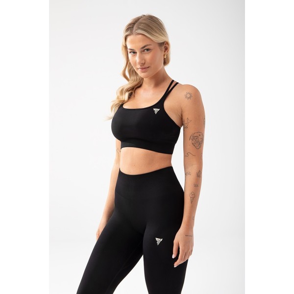 Trecgirl Sport Bra 160 BLACK - czarny stanik sportowy