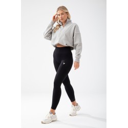 Trecgirl Basic Sweatshirt 160 Grey - crop hoodie szary