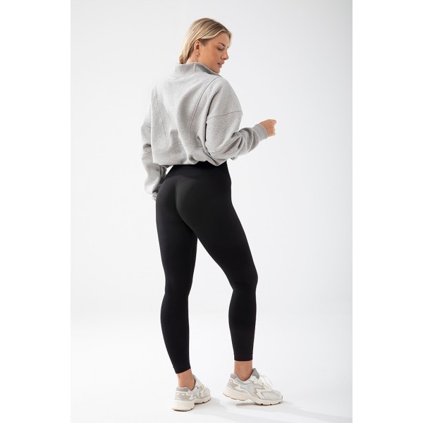 Trecgirl Basic Sweatshirt 160 Grey - crop hoodie szary