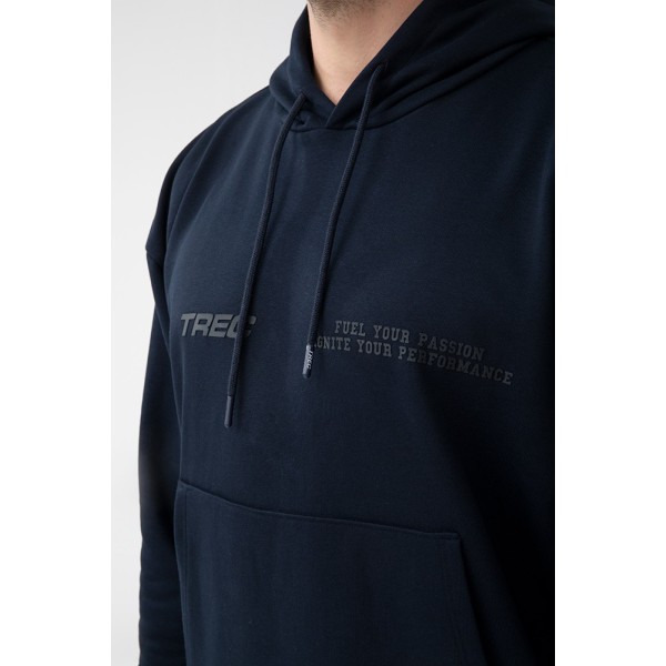 NOWOŚĆ Granatowa bluza męska z kapturem TW BASIC HOODIE 184 M NAVY