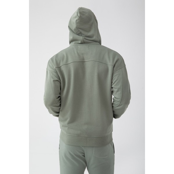 NOWOŚĆ Zielona bluza rozpinana męska TW BASIC HOODIE ZIP 180 M GREEN