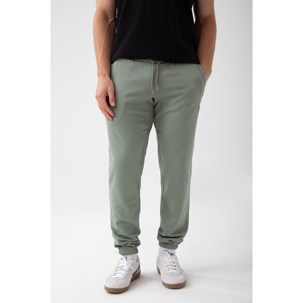 NOWOŚĆ Zielone spodnie dresowe męskie TW BASIC PANTS 180 M GREEN