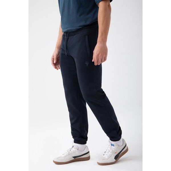 NOWOŚĆ Granatowe spodnie dresowe męskie TW BASIC PANTS 181 M NAVY