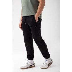 NOWOŚĆ Czarne spodnie dresowe męskie TW BASIC PANTS 182 M BLACK