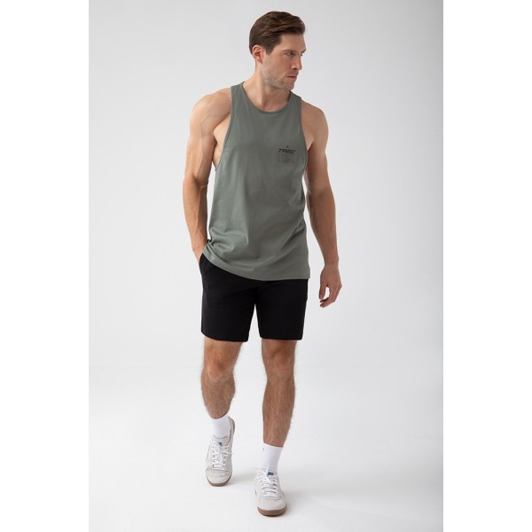 NOWOŚĆ Zielony tank top męski TW BASIC TANK TOP 180 M GREEN