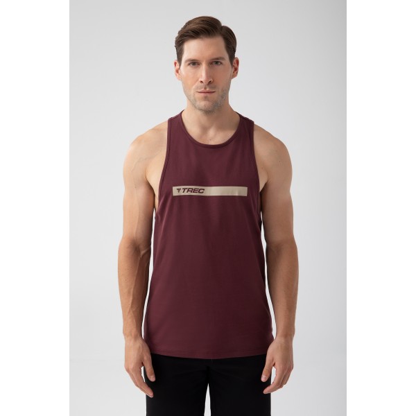 NOWOŚĆ Bordowy tank top męski TW BASIC TANK TOP 181 M BURGUNDY