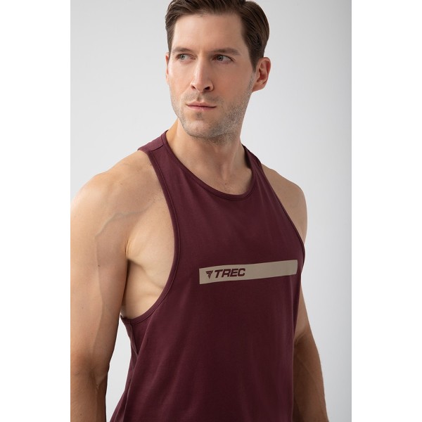NOWOŚĆ Bordowy tank top męski TW BASIC TANK TOP 181 M BURGUNDY