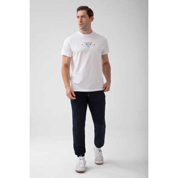 NOWOŚĆ Biały T-shirt męski TW BASIC TSHIRT 180 M WHITE