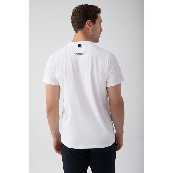 NOWOŚĆ Biały T-shirt męski TW BASIC TSHIRT 180 M WHITE