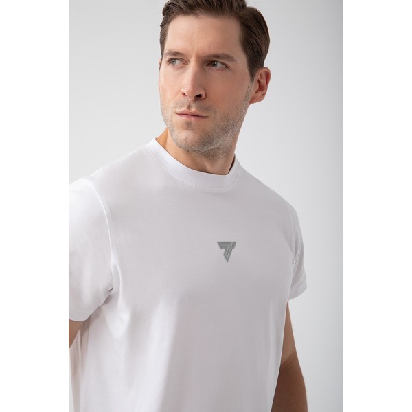 NOWOŚĆ Biały T-shirt męski TW BASIC TSHIRT 181 M WHITE