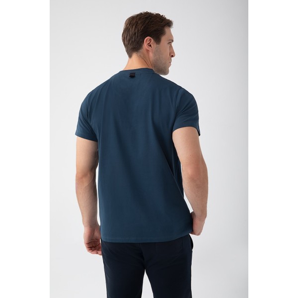 NOWOŚĆ Granatowy T-shirt męski TW BASIC TSHIRT 182 M NAVY