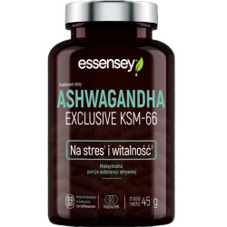 Ashwagandha Exclusive KSM-66 - ashwagandha 5% witanolidów - 90kaps.