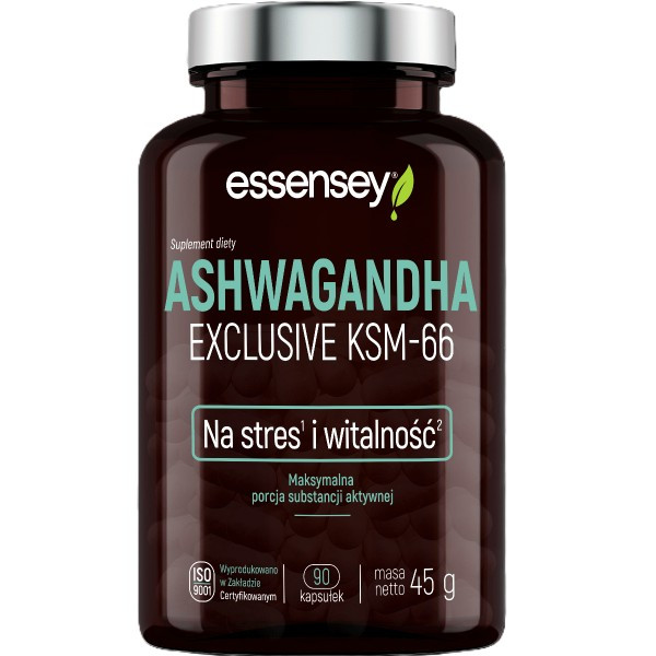 Ashwagandha Exclusive KSM-66 - ashwagandha 5% witanolidów - 90kaps.