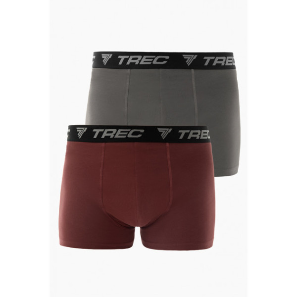 Boxer Shorts 190 Grey-Burgundy - 2pak bokserek męskich